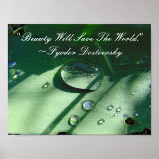 Beauty Rette das World Quote Poster
