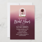 Beauty Rose Blume Dome Fairy Tale Brautparty Einladung (Vorderseite)