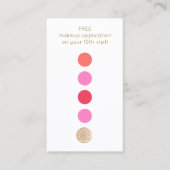 Beauty Salon 5 Punch Kundenloyalty Treuekarte (Vorderseite)