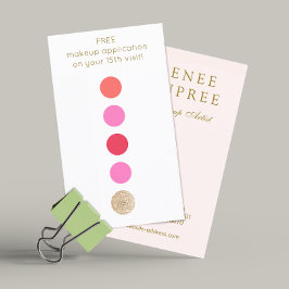 Beauty Salon 5 Punch Kundenloyalty Treuekarte