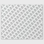 Beauty Salon, Barbershop Custom Wigs Geschenkpapier (Flach)