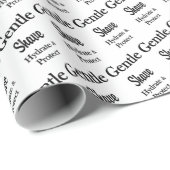 Beauty Salon, Barbershop Gentle Shave Hydrate Geschenkpapier (Rolleneckpunkt)