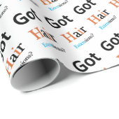 Beauty Salon, Barbershop Got Hair Extensions? Geschenkpapier (Rolleneckpunkt)