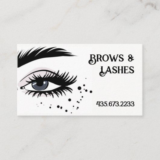 Beauty Salon Business Card Visitenkarte (Vorderseite)