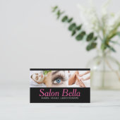 Beauty Salon Business Card Visitenkarte (Stehend Vorderseite)