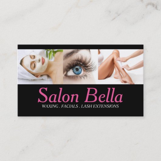 Beauty Salon Business Card Visitenkarte (Vorderseite)