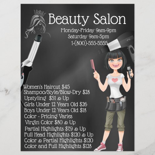 Beauty Salon Business Promotion Flyer (Vorne)