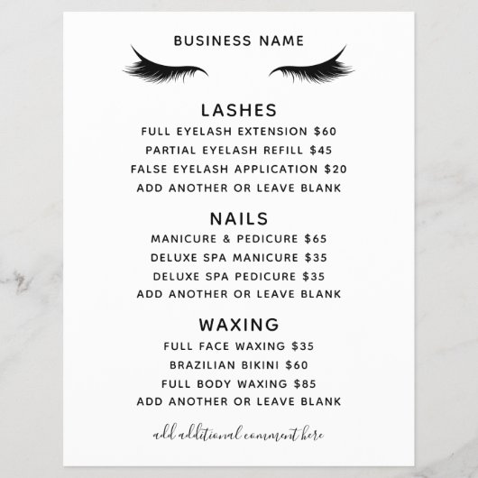Beauty Salon Business Services Flyer (Vorne)