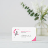 Beauty Salon Cosmetologist Spa business card Visitenkarte (Stehend Vorderseite)