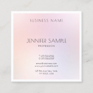 Beauty Salon Elegante Moderne Kunst, Dichtung und Quadratische Visitenkarte