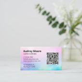 Beauty Salon Eyelash Karten Vorlagen (Stehend Vorderseite)