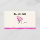 Beauty Salon Friseur Punch Card Visitenkarte (Rückseite)