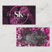 Beauty Salon Gesicht Abstrakt Frauen Moderner Mini Visitenkarte (Vorne/Hinten)