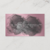 Beauty Salon Gesicht Abstrakt Frauen Moderner Mini Visitenkarte (Rückseite)