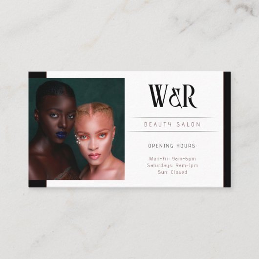 Beauty Salon | Gesundheitswesen Visitenkarte (Vorderseite)