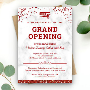 Beauty Salon Grand Opening Einladung