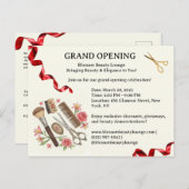 Beauty Salon Grand Opening Einladung Postkarte (Vorne/Hinten)