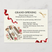 Beauty Salon Grand Opening Einladung Postkarte (Vorderseite)
