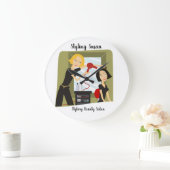 Beauty Salon Haar Treppe Große Wanduhr (Zuhause)