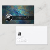 Beauty Salon Hair Style Icon Business Card Visitenkarte (Vorne/Hinten)