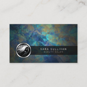 Beauty Salon Hair Style Icon Business Card Visitenkarte
