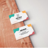 Beauty Salon Hairstylist Script Business Card Visitenkarte