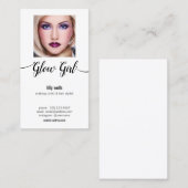 Beauty Salon Image Foto Kalligrafie Typografie Visitenkarte (Vorne/Hinten)