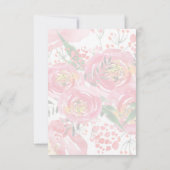 Beauty Salon Kupfer metallische Torfbäume Vielen D Dankeskarte (Rückseite)