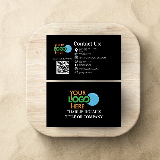 Beauty Salon Lash Hair Makeup QR Code Modern Visitenkarte