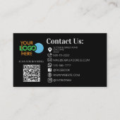 Beauty Salon Lash Hair Makeup QR Code Modern Visitenkarte (Vorderseite)