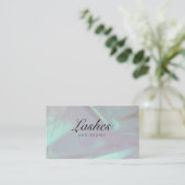 Beauty Salon Lashes and Brows Business Card Visitenkarte (Stehend Vorderseite)