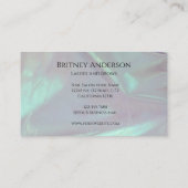 Beauty Salon Lashes and Brows Business Card Visitenkarte (Rückseite)