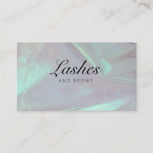 Beauty Salon Lashes and Brows Business Card Visitenkarte