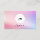 Beauty Salon Lashes Brows Lash Tech Visitenkarte (Rückseite)