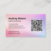 Beauty Salon Lashes Brows Lash Tech Visitenkarte (Vorderseite)