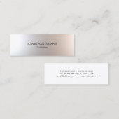 Beauty Salon Makeup Artist Beruflich Modern Mini Visitenkarte (Vorne/Hinten)