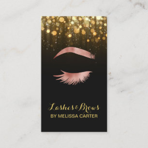 Beauty Salon Makeup Artist Brows Lash Extensions Visitenkarte