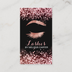 Beauty Salon Makeup Artist Brows Lash Extensions Visitenkarte