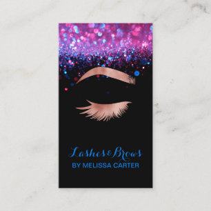 Beauty Salon Makeup Artist Brows Lash Extensions Visitenkarte