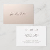 Beauty Salon Makeup Artist Calligraphy Script Top Visitenkarte (Vorne/Hinten)