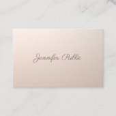 Beauty Salon Makeup Artist Calligraphy Script Top Visitenkarte (Vorderseite)