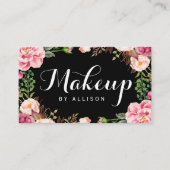 Beauty Salon Makeup Script Blumenkarte Terminkarte (Vorderseite)