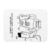 Beauty Salon - Mann sagt, es lohnt sich, ein Spiel Magnet (Horizontal)