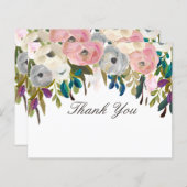 Beauty Salon mit bemaltem Blumenmuster Danke, dass (Vorne/Hinten)