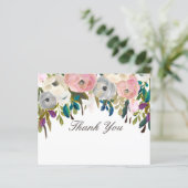 Beauty Salon mit bemaltem Blumenmuster Danke, dass (Stehend Vorderseite)