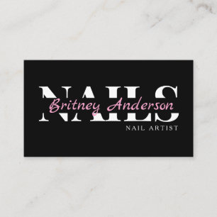 Beauty Salon Nails Business Card Visitenkarte