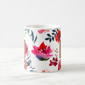 Beauty Salon Name Glam Kupfer Aquarellfarben Blume Kaffeetasse (Mittel)