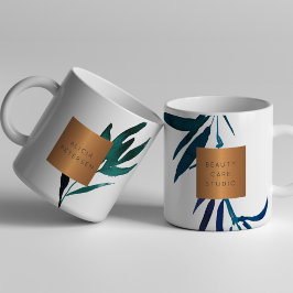 Beauty Salon Name glam Kupfer Aquarellfolien Kaffeetasse