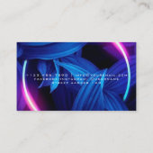 Beauty Salon Neon Abstrakte Frau Moderne Visitenkarte (Rückseite)