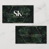 Beauty Salon Neon Abstrakte Frau Moderne Visitenkarte (Vorne/Hinten)